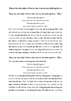 Văn mẫu lớp 6: Đoạn văn cảm nghĩ về bài ca dao Anh em nào phải người xa (6 mẫu) | Cánh diều