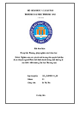 Nghiên cứu các yếu tố ảnh hưởng đến quyết định lựa chọn chuyên ngành Phân tích kinh doanh trong môi trường số của sinh viên | Bài thảo luận Phương pháp nghiên cứu khoa học