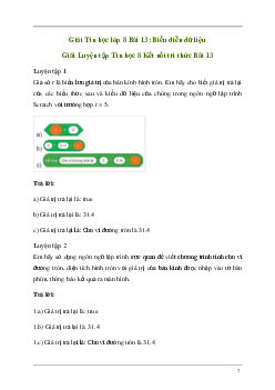 Giải Tin học 8 Bài 13: Biểu diễn dữ liệu | Kết nối tri thức