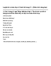 Luyện từ và câu lớp 4: Danh từ trang 11 - (Chân trời sáng tạo)