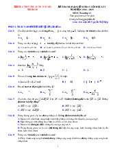Đề tham khảo cuối kì 1 Toán 11 năm 2024 – 2025 trường THPT Thuận Thành 1 – Bắc Ninh
