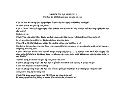 Câu hỏi ôn tập Chương 2 môn Chủ nghĩa xã hội khoa học | Trường Đại học Mở Thành phố Hồ Chí Minh