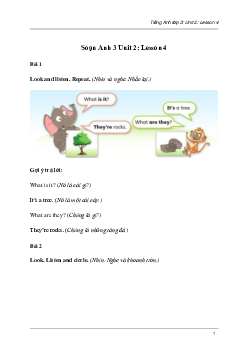 Tiếng Anh lớp 3 Unit 2: Lesson 4 trang 35 Explore Our World