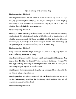 Tả cảnh mùa đông Hay chọn lọc (20 mẫu) | Tập làm văn lớp 2 | Cánh diều