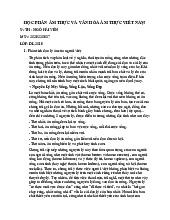 Học phần Ẩm thực và văn hóa ẩm thực Việt Nam môn Văn hóa Việt Nam | Trường Đại học Kinh Doanh và Công Nghệ Hà Nội