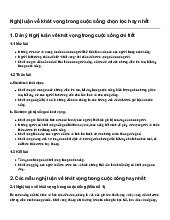Nghị luận về khát vọng trong cuộc sống chọn lọc hay nhất | Ngữ văn 9