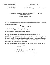 Đề Thi TCC 03 - Toán Cao Cấp Trong Kinh Tế Kinh Doanh Học Kỳ 2. Môn Toán cao cấp | Đại học Trường Đại học Phenika.