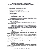 Đề cương chi tiết học phần - Môn tư tưởng Hồ Chí Minh