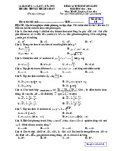 Đề khảo sát lần 1 Toán 12 năm 2024 – 2025 trường THPT Lý Thường Kiệt – Hà Nội