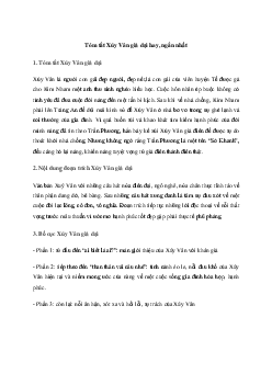 Văn mẫu lớp 10: Tóm tắt Xúy Vân giả dại | Cánh diều