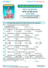 Đề ôn thi toán cuối học kì 1 lớp 10 - đề số 1