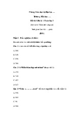 Đề thi giữa học kỳ 1 môn Toán lớp 3 năm học 2024 - 2025 - Đề số 1 | Bộ sách Chân trời sáng tạo