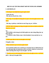 Đề cương môn Tư tưởng Hồ Chí Minh - Trường Đại học lao động -  xã hội