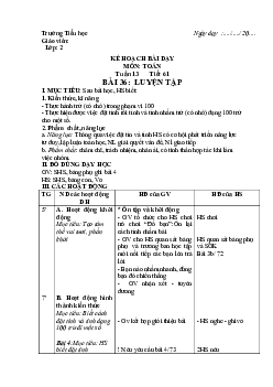 Giáo án Toán 2 sách Cánh diều (Cả năm) | Tuần 13