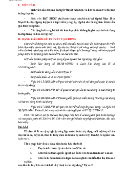 Đề cương bài tập ôn tập môn Quản lý dự án và khởi nghiệp theo từng dạng bài