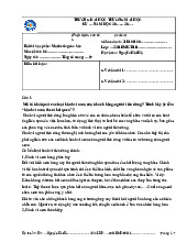 Bài thi học phần: Marketing căn bản | Đại học Thương Mại