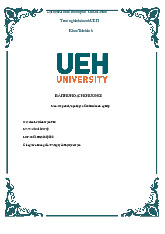 Bài Thu Hoạch Chương 2 môn Sáp nhập, mua lại và tái cấu trúc doanh nghiệp | Trường Đại học Kinh tế Thành phố Hồ Chí Minh