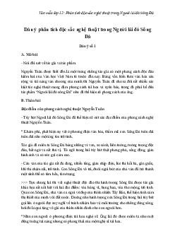 Phân tích đặc sắc nghệ thuật trong Người lái đò Sông Đà hay nhất | Văn mẫu lớp 12