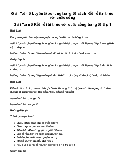 Giải Toán 6 Luyện tập chung trang 69 | kết nối tri thức