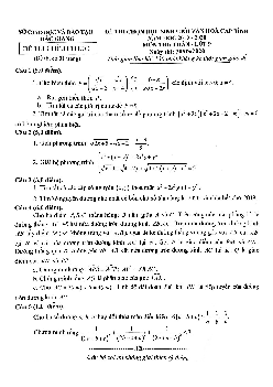 Đề thi chọn học sinh giỏi Toán 9 năm học 2019 – 2020 sở GD&ĐT Bắc Giang