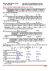 Đề cương cuối kì 2 Toán 11 năm 2024 – 2025 trường THPT Trưng Vương – Bình Định