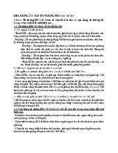 Đề cương môn Tư tưởng Hồ chí minh - Trường Đại học lao động -  xã hội.