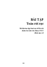 Tổng hợp bài tập toán rời rạc | Trường Đại Học Thủy Lợi