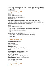 Toán lớp 5 trang 177, 178 Luyện tập chung (tiếp) có đáp án