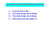 Chương 4: Khảo sát tính ổn định của hệ thống | Bài giảng Điều khiển tự động