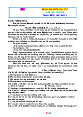 Bộ 10 Đề Kiểm Tra Cuối Học Kỳ 1 Tiếng Việt 4 Năm Học 2025-2026 Có Đáp Án