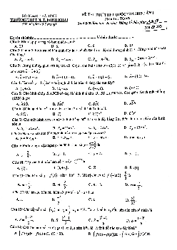 Đề thi thử Toán THPTQG 2019 lần 1 trường Nguyễn Thị Minh Khai – Hà Tĩnh