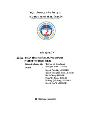Phân Tích Chất Lượng Doanh Nghiệp TH True Milk | Môn Quản trị chất lượng - Đại học Kinh Tế Quốc Dân