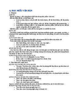 Đề cương ôn tập Văn 7 giữa kì 1 Kết nối tri thức