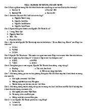 Ngân hàng câu hỏi trắc nghiệm môn Tư tưởng Hồ Chí Minh | Đại học Nội Vụ Hà Nội