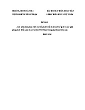 Bài thi kết thúc Môn Giáo dục đại học thế giới và Việt Nam | Đại học Sư phạm Hà Nội 2