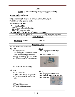 Bài 15 Giáo án buổi 2 Toán 1 | Kết nối tri thức với cuộc sống (HK1)