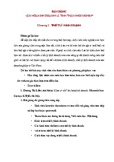 Bài giảng Chương 2 Triết lý kinh doanh | Môn Văn hóa kinh doanh và khởi nghiệp - Đại học Bách Khoa Hà Nội