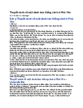 Thuyết minh về một danh lam thắng cảnh ở Phú Yên - Ngữ văn 9