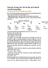 Toán lớp 5 trang 153, 154: Ôn tập về đo độ dài và khối lượng (tiếp)