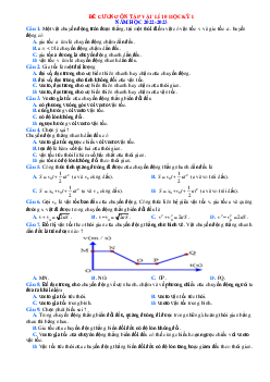 Đề cương ôn tập HK1 Vật lí 10 Chân trời sáng tạo 2022-2023