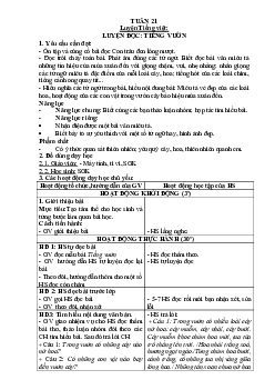 Giáo án buổi 2 Tiếng Việt 2 sách Cánh diều | Tuần 21