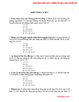 TOP 500 Câu hỏi trắc nghiệm Sinh lý bệnh miễn dịch (có đáp án) hay, đầy đủ nhất
