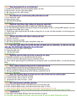 Bộ đề thi Kinh tế chính trị (có đáp án)