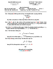 Đề thi Giải tích 3 đề số 1 kỳ 1 năm học 2021-2022 | Trường Đại học Khoa học tự nhiên, Đại học Quốc gia Hà Nội