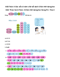 Giải Toán 3: Các số có năm chữ số | Chân trời sáng tạo