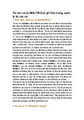 Tài sản nợ (LIABILITIES) là gì? Đặc trưng, quản lý tài sản nợ