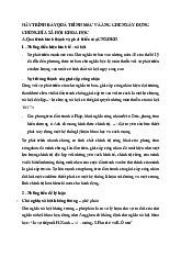 Hãy trình bày quá trình mác và ăng ghen xây dựng chủ nghĩa xã hội khoa học môn Chủ nghĩa xã hội và khoa học | Trường Đại học Kinh doanh và Công nghệ Hà Nội