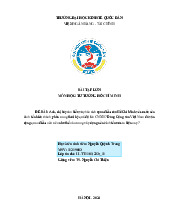 Bài tập lớn môn Tư tưởng Hồ chí minh - trường đại học kinh tế Quốc dân.