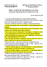 Câu hỏi ôn tập môn triết học mác-lenin | Trường Đại học Kiểm sát Hà Nội