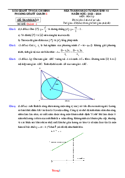 Đề tham khảo tuyển sinh 10 năm 2023-2024 môn toán Phòng GD Quận 5 mã đề Quận 5-1 (có đáp án và lời giải chi tiết)